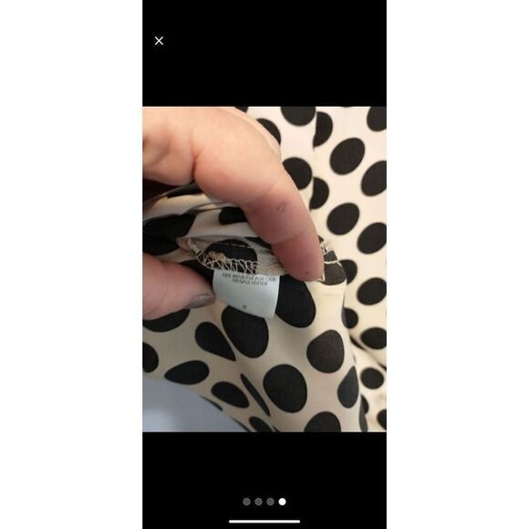 Bobeau silky polka dot loose fit top small - Picture 4 of 4
